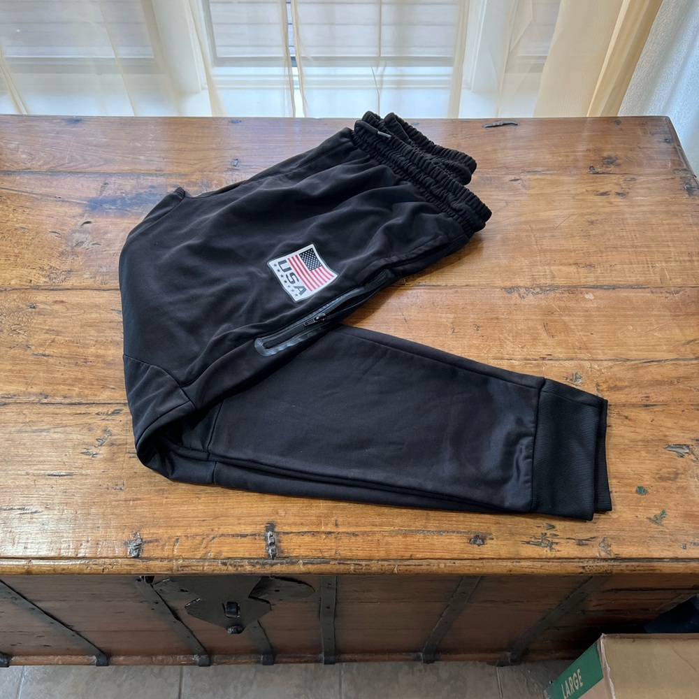 USA Black Jogger Pants